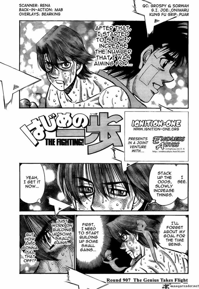 Hajime no Ippo: Fighting Spirit, Chapter 907 image 01